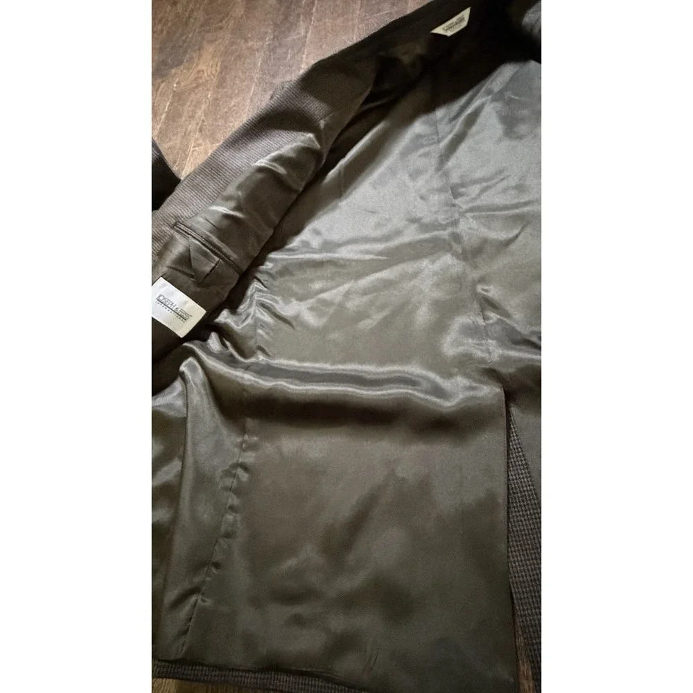 Men's Joseph & feiss 100% wool suit coat jacket 42 short Brown